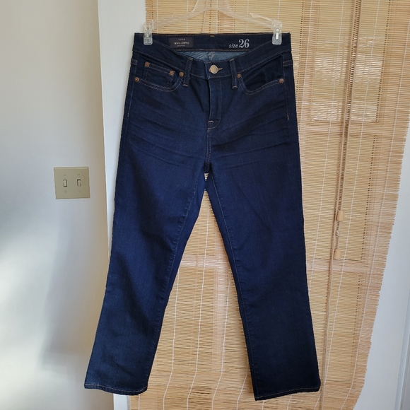 J. Crew Vintage Cropped size 26, dark wash - Picture 3 of 6
